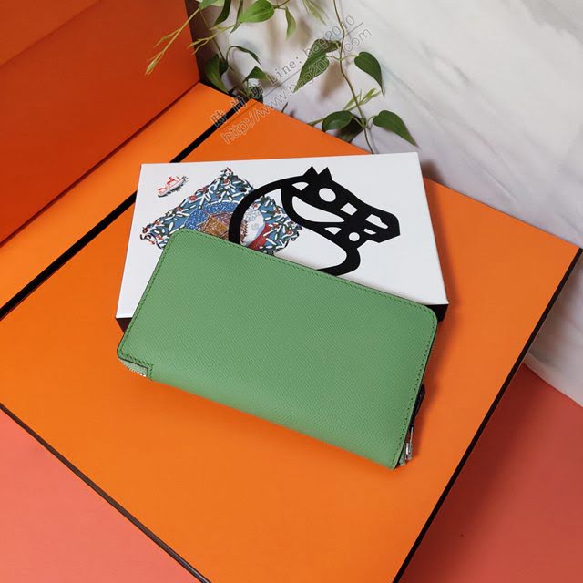 Hermes女包 愛馬仕拉鏈錢包 外進口Epsom皮 Hermes2020新款女錢包  am2038